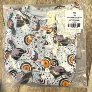 NWT Kate Quinn Short Sleeve Union Shortie Mystical Planets 18-24 months